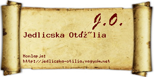 Jedlicska Otília névjegykártya